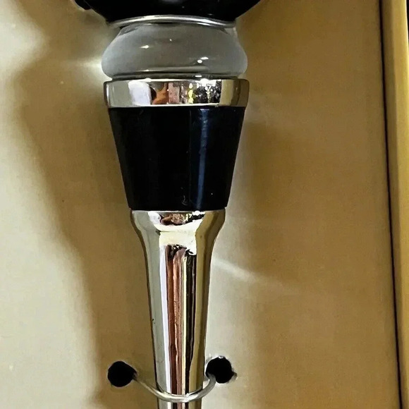 Wine Stopper Purple Flower Art Glass Wine Stopper In Box Bottle‎ Stopper Cork - Picture 3 of 9